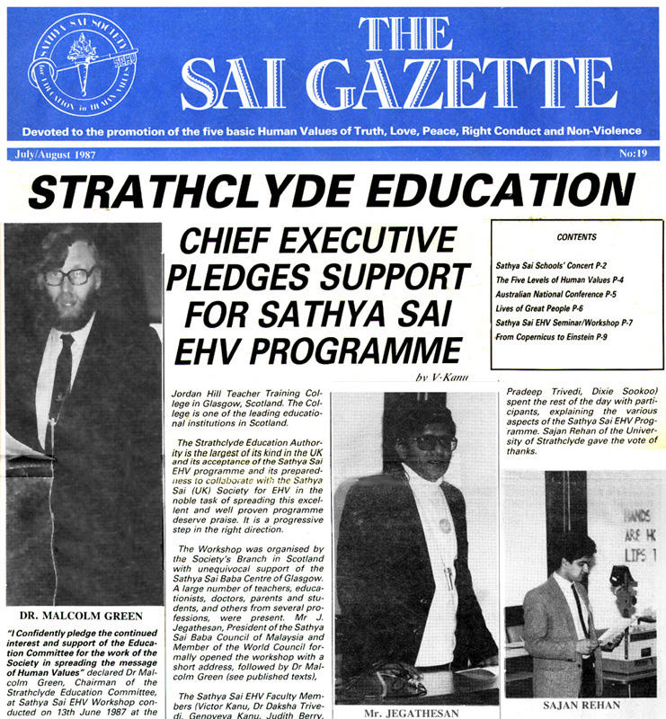 Sai Gazette - Dr Malcolm Green